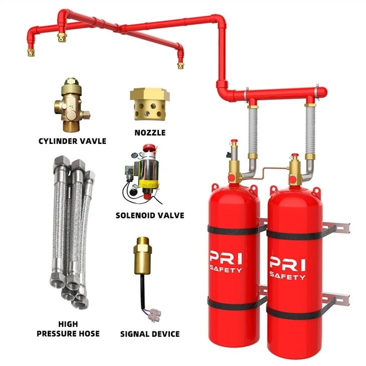 HFC227ea(FM-200) Clean Agent Fire Suppression System